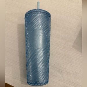 NEW Starbucks Summer 2024 Blue Swirl Venti Tumbler